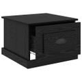 vidaXL Konferenčný stolík Čierny dub 50 x 50 x 35 cm Kompozitné drevo