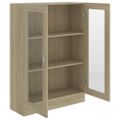 vidaXL Vitrína, dub sonoma 82,5x30,5x115 cm, kompozitné drevo