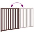 vidaXL Brána pre psa skladacia 2 panely 160 cm masívne jedľové drevo
