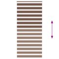 vidaXL Zebra roleta hnedá 105x230 cm šírka látky 100,9 cm polyester