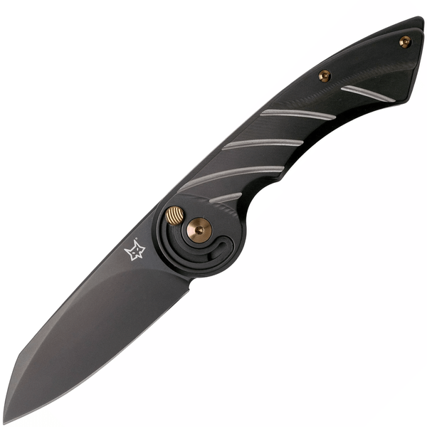 FOX knives FX-550 TiB RADIUS vreckový nôž 7,5 cm, celočierna, titán