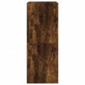 vidaXL Botník s 2 výklopnými zásuvkami dymový dub 80x42x108 cm