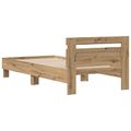 vidaXL Rám postele Remeselný dub 75 x 190 cm Kompozitné drevo