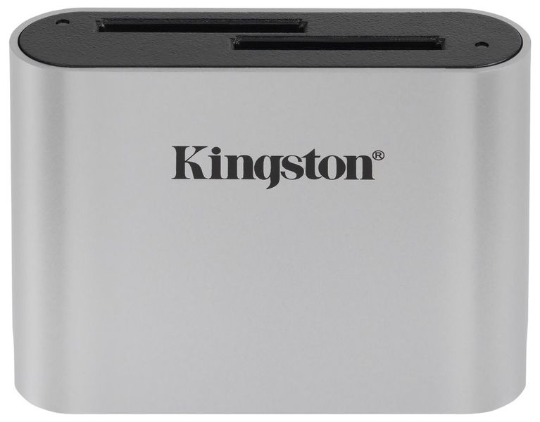 KINGSTON USB3.2 Gen1 Workflow Dual-Slot SDHC/SDXC UHS-II čtečka kariet Čtečka pamäťových kariet, externá, USB 3.2 Gen1 typ C, SDHC, SDXC, UHS-II, 2 sloty