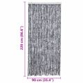 vidaXL Záves proti hmyzu, strieborný 90x220 cm, ženilka