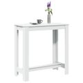 vidaXL Barový stôl biely 102x50x103,5 cm kompozitné drevo