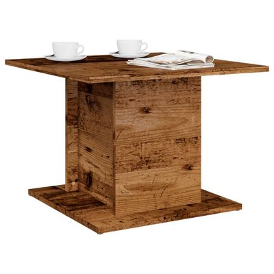 vidaXL Konferenčný stolík staré drevo 55,5x55,5x40 cm kompozitné drevo