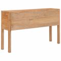vidaXL Komoda 125x30x75 cm, tíkový masív