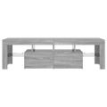 vidaXL TV skrinka s LED svetlami sivá sonoma 140 x 36,5 x 40 cm