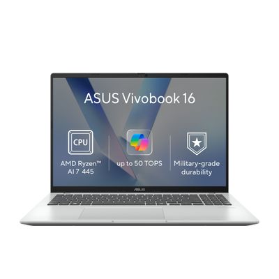 ASUS Vivobook 16/M1607GA-MB036W/AI7-445/16''/WUXGA/32GB/512GB/AMD int/W11H/Silver/2R
