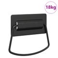vidaXL Rukoväte na kuchyňu Čierna 85 x 45 mm Kov