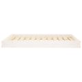 vidaXL Psia posteľ biela 101,5x74x9 cm borovicový masív