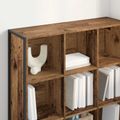 vidaXL Knižnica 99.5 x 30 x 108.5 cm Kompozitné drevo Staré drevo