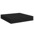 vidaXL Plávajúce nástenné police 4 ks, čierne 23x23,5x3,8 cm, MDF