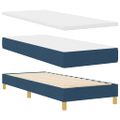 vidaXL Posteľ s pružinovým rámom Modrá 200 x 80 cm látka
