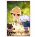 vidaXL Fotorámiky na stenu alebo stôl 3 ks bronzové 42x59,4 cm MDF