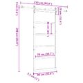 vidaXL Posuvné dvere 90 x 208 cm Borovicový masív Prírodná