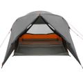vidaXL Dómový stan pre 6 osôb Šedá a oranžová 500 x 314 x 206 cm