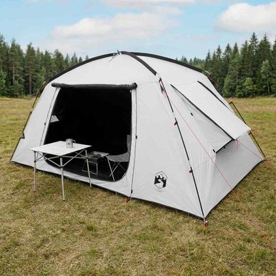 vidaXL Stan chata Biela s blackoutom 400 x 210 x 180 cm Polyester
