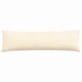 vidaXL Vankúše na pohovku 2 pcs Krémová 145 x 40 cm Kordúrová tkanina
