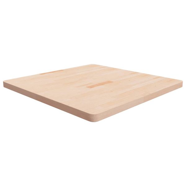 vidaXL Štvorcová stolová doska 90x90x4 cm neošetrený dubový masív