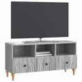 vidaXL TV skrinka Sivá Sonoma 102 x 34,5 x 50 cm Konštruované drevo