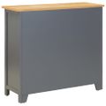 vidaXL Komoda 90x33,5x83 cm, dubový masív
