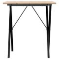 vidaXL Jedálenský stolík v tvare X 60x60x75 cm borovica a oceľ