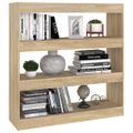 vidaXL Knižnica/deliaca stena dub sonoma 100x30x103 cm