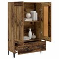 vidaXL Highboard Staré drevo 70 x 31 x 115 cm Kompozitné drevo