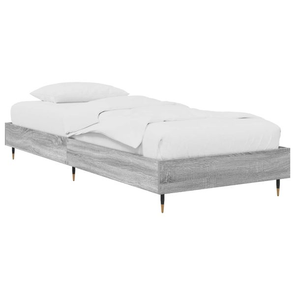 vidaXL Rám postele Sivý Sonoma 80 x 200 cm Kompozitné drevo