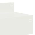 vidaXL Obrubník trávnika 10 ks 100 x 10 x 8 cm Oceľ Biela