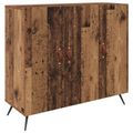 vidaXL Servírovacia skriňa Staré drevo 89,5 x 34 x 80 cm