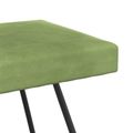 vidaXL lavička Svetlo zelená 110 x 40 x 45 cm Zamat