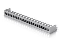 Záslepný patch panel keystone - montáž do racku - 1U - 24 porty