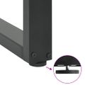 vidaXL Nohy ku konzolovému stolíku v tvare U, 2 ks, antracitové, 28 x (72-73) cm, oceľ