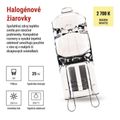 Halogénová žiarovka JC 25W G9 teplá biela 300 °C