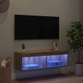 vidaXL TV nástenná skriňa 100 x 30 x 30 cm Remeselný dub