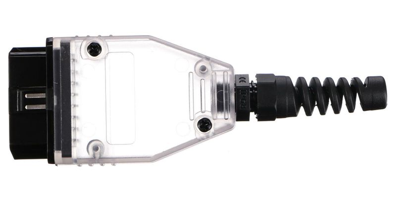 Zástrčka OBD-II s 16 piny pro montáž vlastního kabelu MECHANIC CABLE 30, transparentní SIXTOL