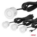Parkovací asistent LED COB 4 senzory biele