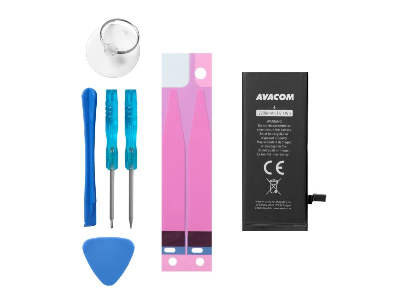 AVACOM batéria pre Apple iPhone 6 - vysokokapacitný, Li-Ion 3,82 V 2200mAh (náhrada 616-0808)