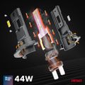 LED žiarovky X4-series AVIATOR H7/H18 6500K max 44W AMIO-03764