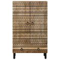 vidaXL Highboard 60x33,5x100 cm Masívne hrubé drevo Mango