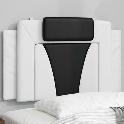 vidaXL Vankúš na čelo postele Viana bielo-čierny 90 cm umelá koža