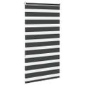 vidaXL Zebra roleta čierna 80x150 cm šírka látky 75,9 cm polyester