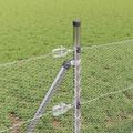 vidaXL Hexagonálny plotový základ 25 x 0,8 m Pozinkovaná oceľ