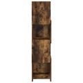 vidaXL Rohová skrinka 25,5x25x102cm Kompozitné drevo Dymová dub