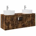 vidaXL Set kabinetov do kúpeľne 3 ks Dymový dub 49,5 x 44,5 x 65 cm