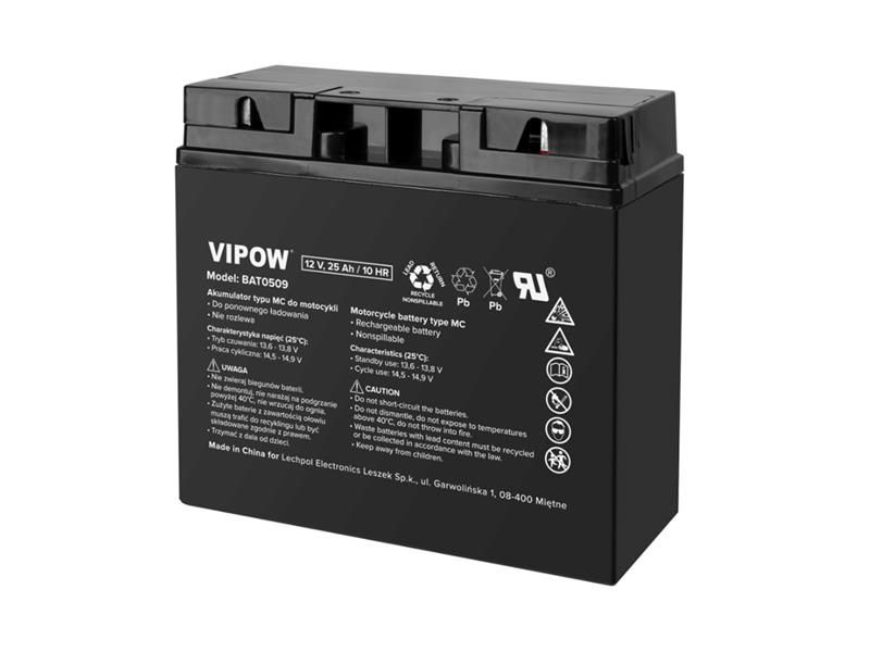 Batéria motocyklová 12V 25Ah VIPOW