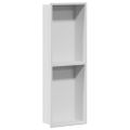 vidaXL Sprchový výklenok Biela 60 x 20 x 9,5 cm Nehrdzavejúca oceľ